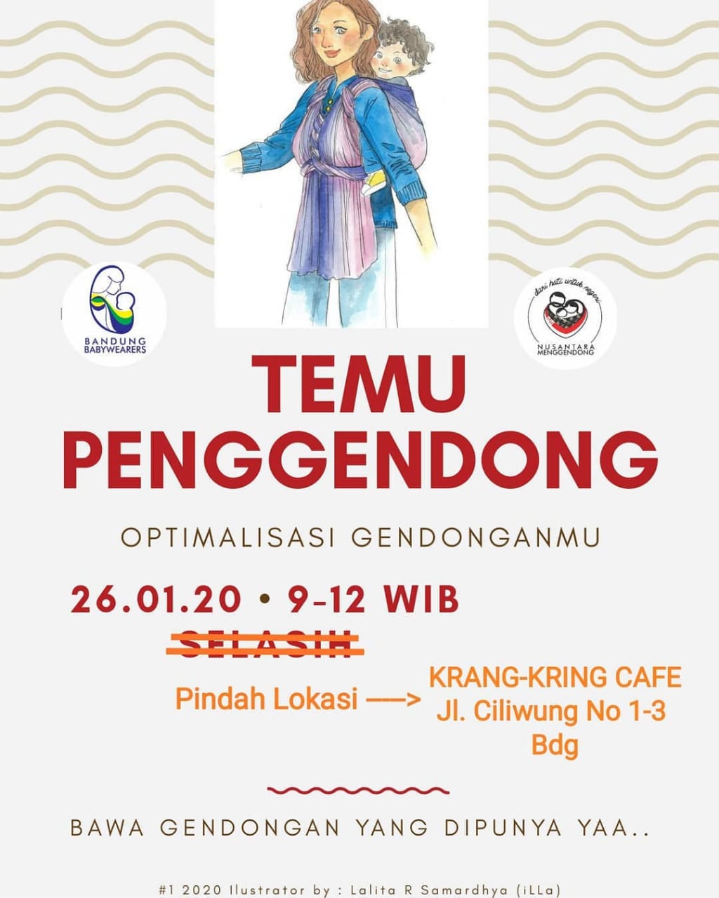 Read more about the article TEMU PENGGENDONG BANDUNG BABYWEARERS #1 “OPTIMALISASI GENDONGANMU”