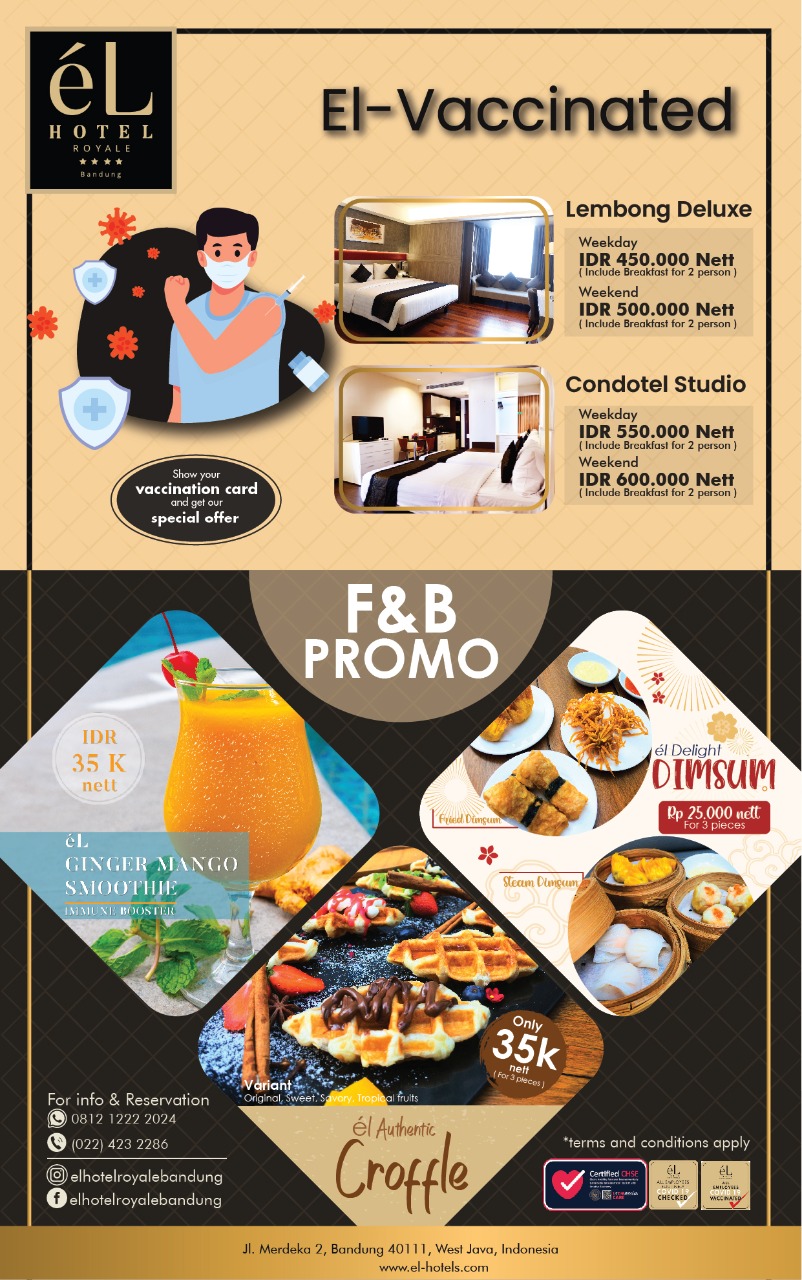 Staycation di el Royale Hotel Bandung Hadirkan Promo Menarik di ‘September Saleprice’, Yuk Segera Booking
